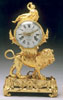 Louis XVI gilt bronze lion clock by Julien Leroy, Paris.